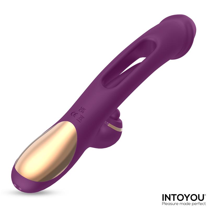 INTOYOU - SITER VIBRADOR CON LENGUA MOVIMIENTO FLIPPING Y BOLA GOLPETEO
