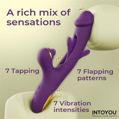 INTOYOU - SITER VIBRADOR CON LENGUA MOVIMIENTO FLIPPING Y BOLA GOLPETEO