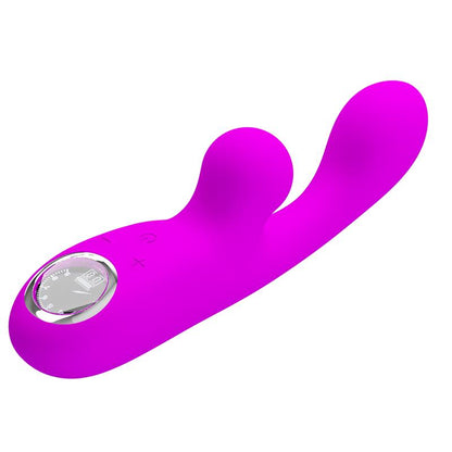 PRETTYLOVE - SKYLAR CONEJITO VIBRADOR Y THUMPING FUCSIA
