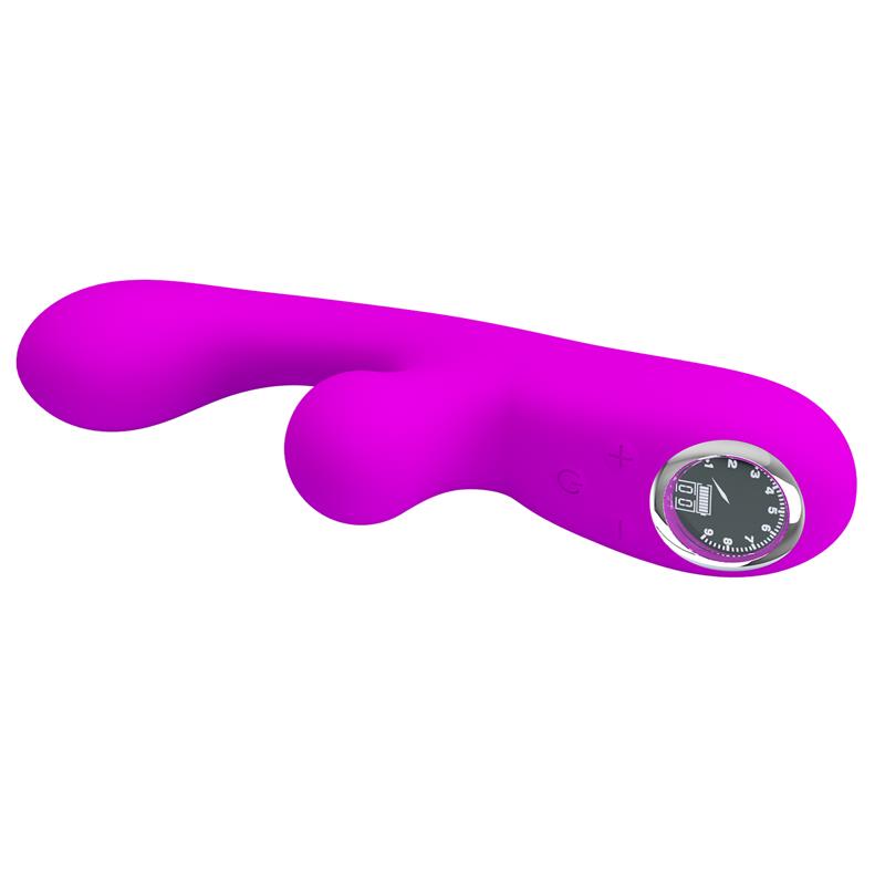 PRETTYLOVE - SKYLAR CONEJITO VIBRADOR Y THUMPING FUCSIA