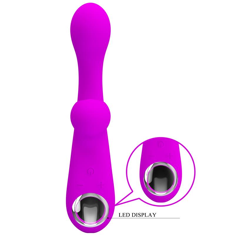 PRETTYLOVE - SKYLAR CONEJITO VIBRADOR Y THUMPING FUCSIA