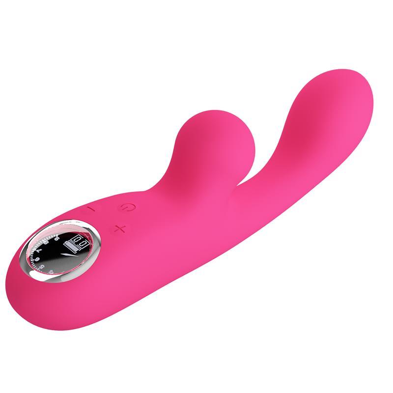 PRETTYLOVE - SKYLAR CONEJITO VIBRADOR Y THUMPING ROSA