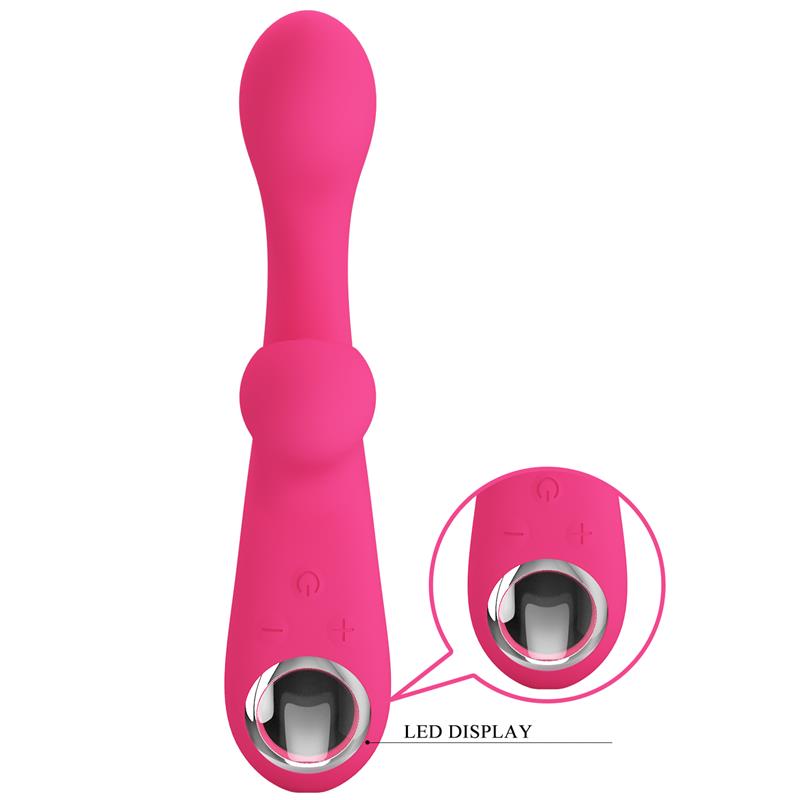 PRETTYLOVE - SKYLAR CONEJITO VIBRADOR Y THUMPING ROSA