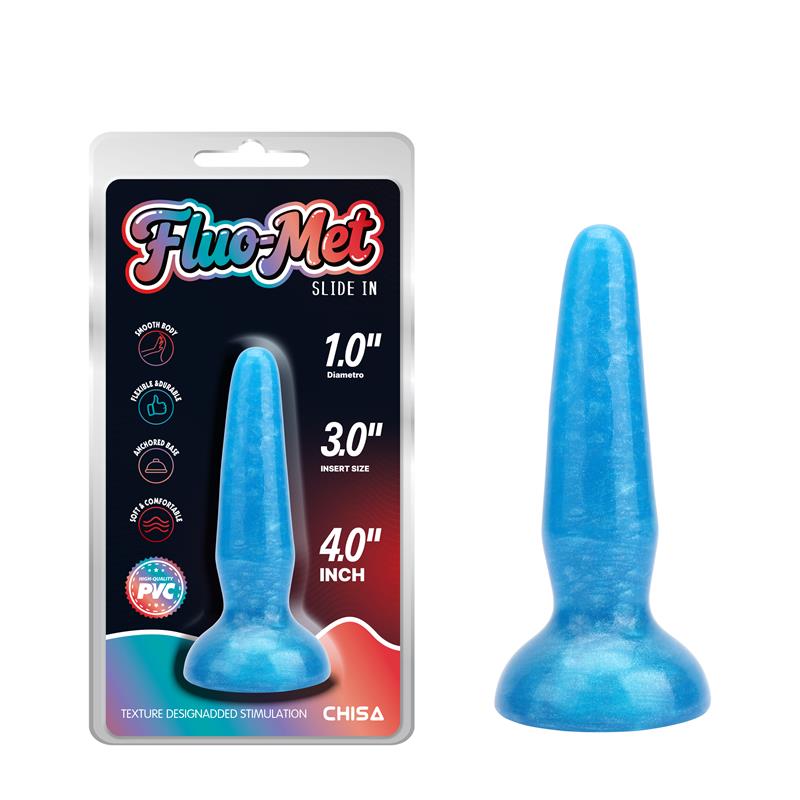 CHISA - SLIDE IN BLUE PLUG ANAL 4 - 10CM