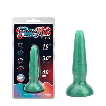 CHISA - SLIDE IN GREEN PLUG ANAL VERDE 4 - 10CM