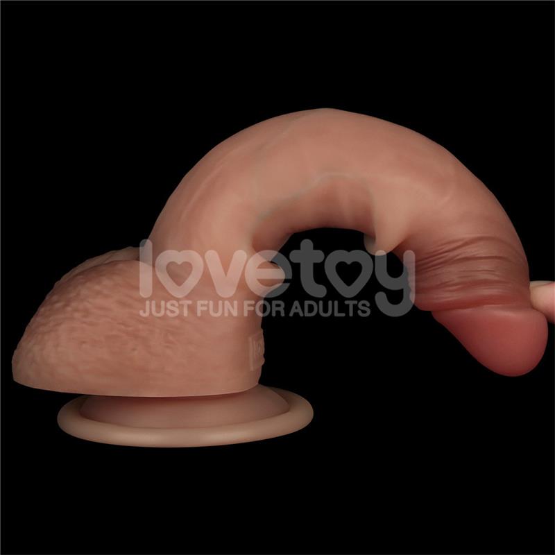LOVETOY - SLIDING PRO DILDO PIEL DESLIZANTE-RETRÁCTIL DUAL LAYER 7.5