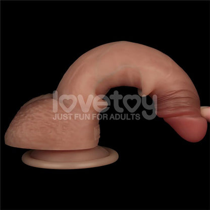 LOVETOY - SLIDING PRO DILDO PIEL DESLIZANTE-RETRÁCTIL DUAL LAYER 7.5