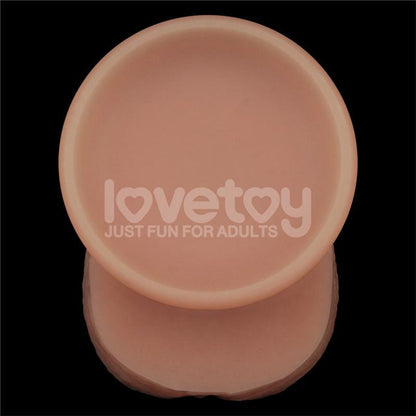 LOVETOY - SLIDING PRO DILDO PIEL DESLIZANTE-RETRACTIL DUAL LAYER 8.5