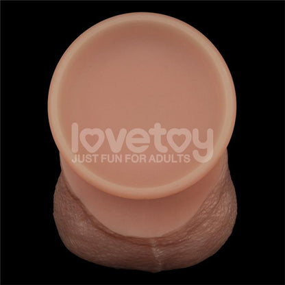 LOVETOY - SLIDING PRO DILDO PIEL DESLIZANTE-RETRACTIL DUAL LAYER 8.5