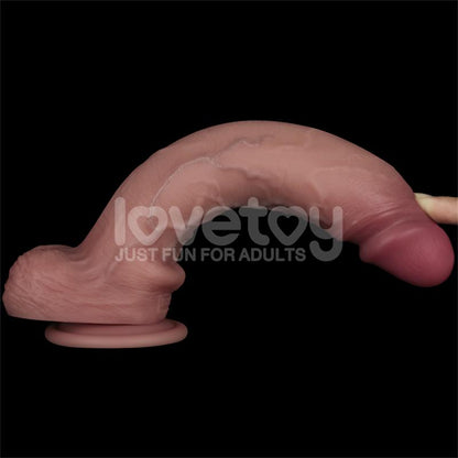 LOVETOY - SLIDING PRO II DILDO PIEL DESLIZANTE-RETRACTIL DUAL-LAYER 10