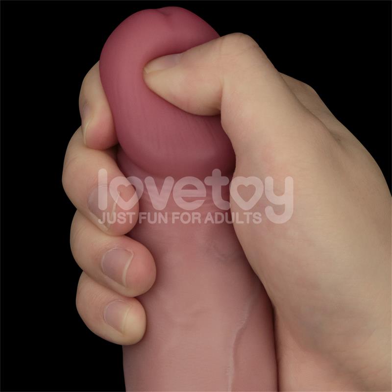 LOVETOY - SLIDING PRO II DILDO PIEL DESLIZANTE-RETRACTIL DUAL-LAYER 8