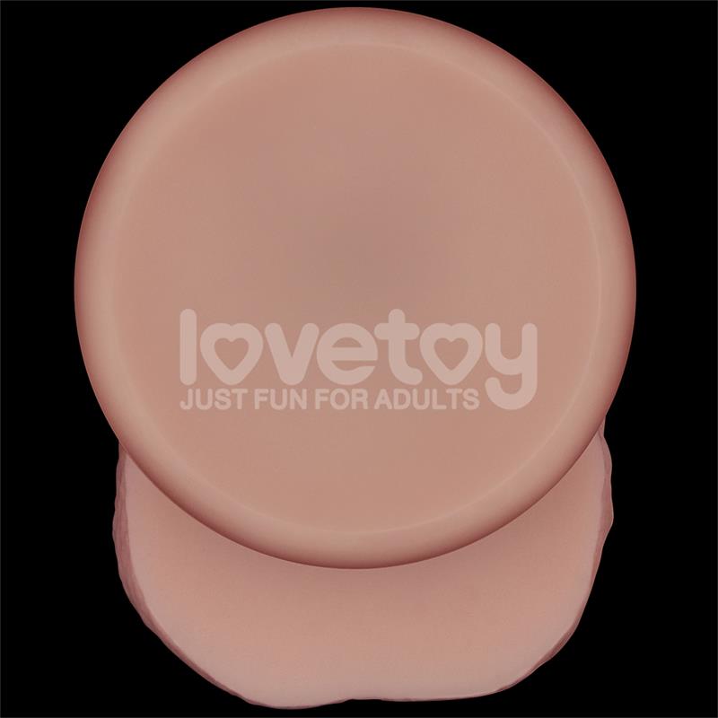 LOVETOY - SLIDING PRO II DILDO PIEL DESLIZANTE-RETRACTIL DUAL-LAYER 8.5
