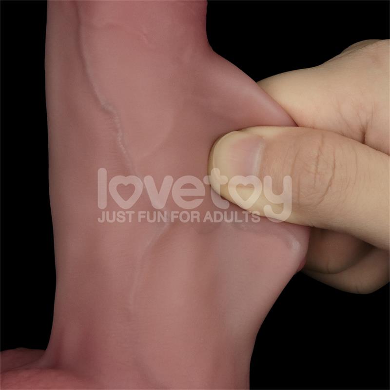 LOVETOY - SLIDING PRO II DILDO PIEL DESLIZANTE-RETRACTIL DUAL-LAYER 8