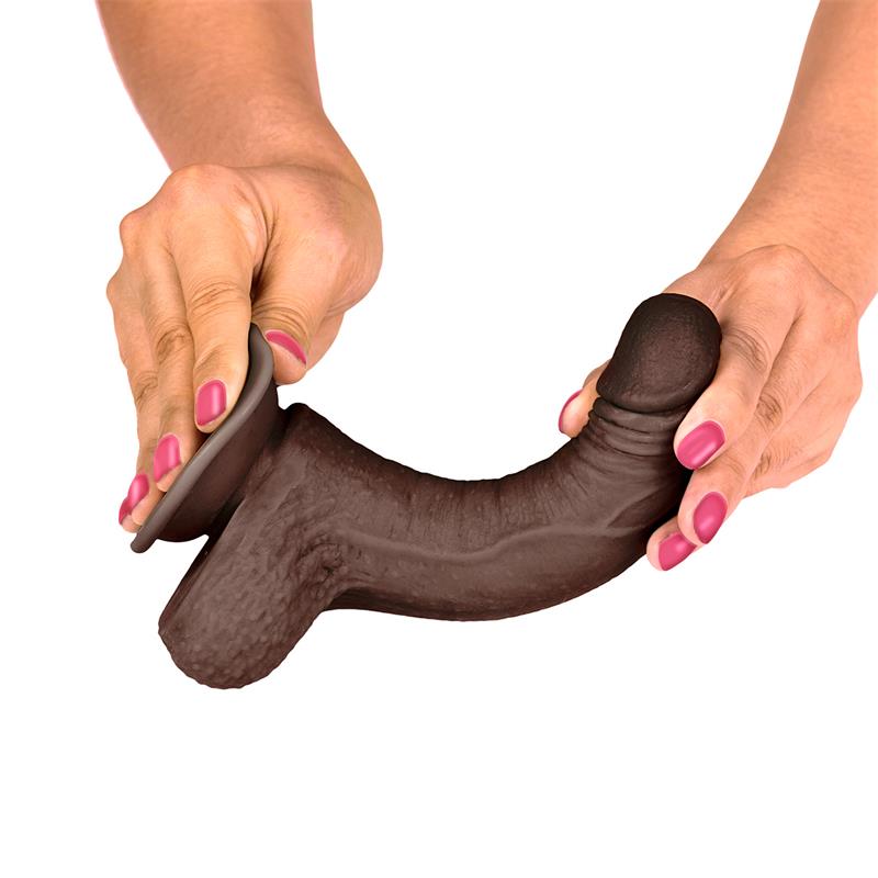 LIKETRUE - SLIDY DILDO REALISTA DUAL LAYER RETRÁCTIL Y ORIENTABLE 7