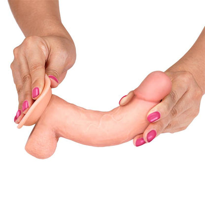 LIKETRUE - SLIDY DILDO REALISTA DUAL LAYER RETRÁCTIL Y ORIENTABLE 8