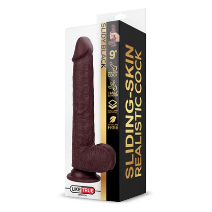 LIKETRUE - SLIDY DILDO REALISTA DUAL LAYER RETRÁCTIL Y ORIENTABLE 9