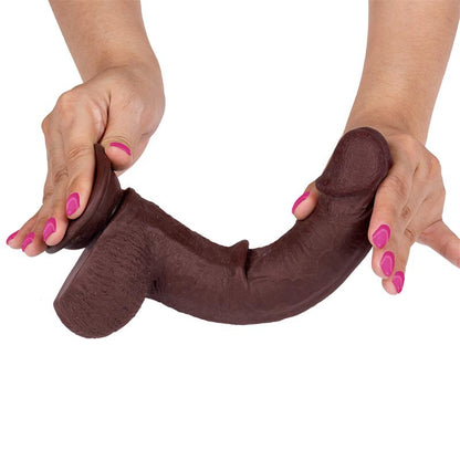 LIKETRUE - SLIDY DILDO REALISTA DUAL LAYER RETRÁCTIL Y ORIENTABLE 9