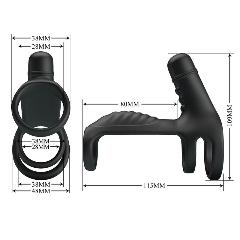 PRETTYLOVE - SLING FUNDA PARA EL PENE CON VIBRACIÓN