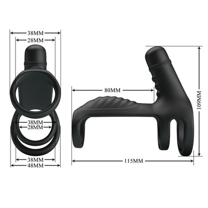 PRETTYLOVE - SLING FUNDA PARA EL PENE CON VIBRACIÓN