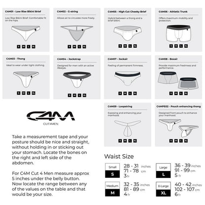 CUT4MEN - SLIP BIKINI DE CORTE BAJO PROVOCATIVE SKAI