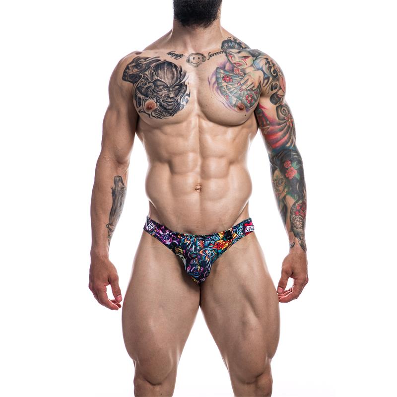 CUT4MEN - SLIP BIKINI DE CORTE BAJO PROVOCATIVE TATTOO