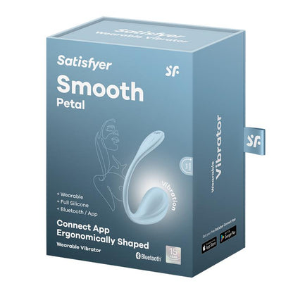 SATISFYER - SMOOTH PETAL VIBRADOR DE BRAGUITA CON APP AZUL