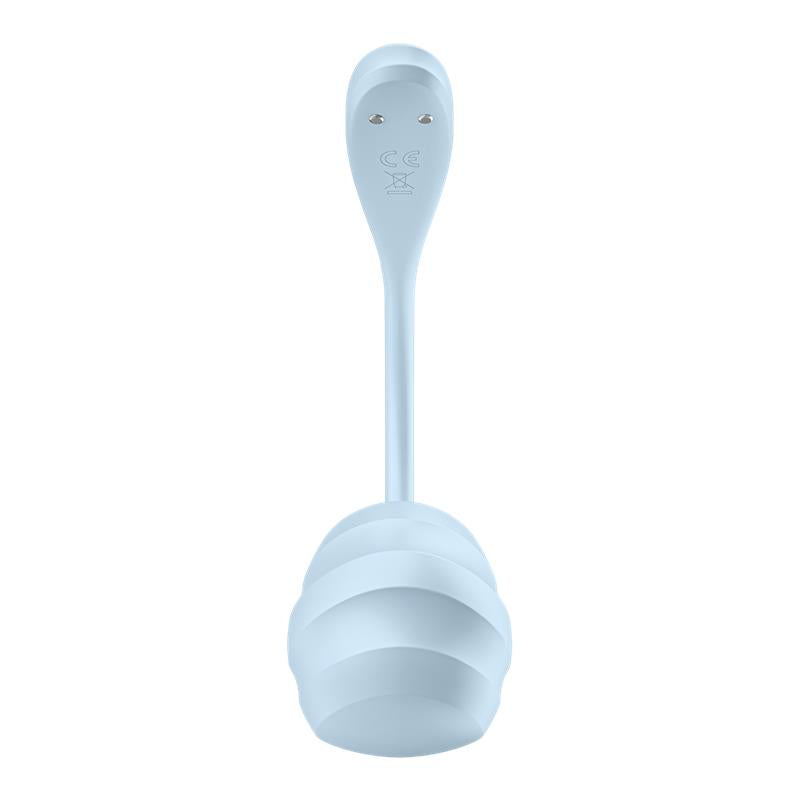 SATISFYER - SMOOTH PETAL VIBRADOR DE BRAGUITA CON APP AZUL