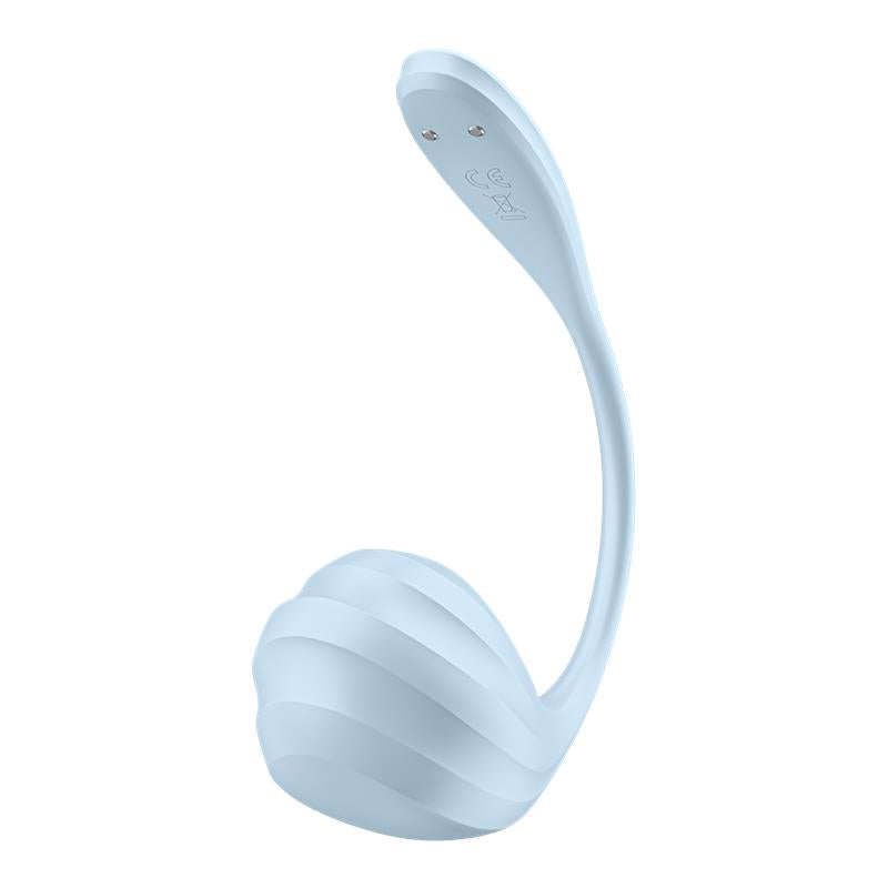 SATISFYER - SMOOTH PETAL VIBRADOR DE BRAGUITA CON APP AZUL