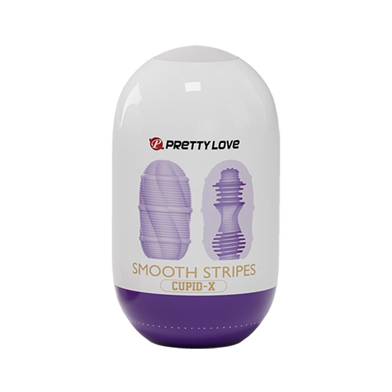 PRETTYLOVE - SMOOTH STRIPES CUPID-X HUEVO MASTURBADOR