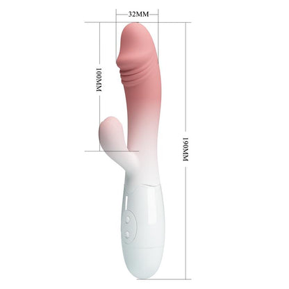 PRETTYLOVE - SNAPPY VIBRADOR BLANCO Y ROSA