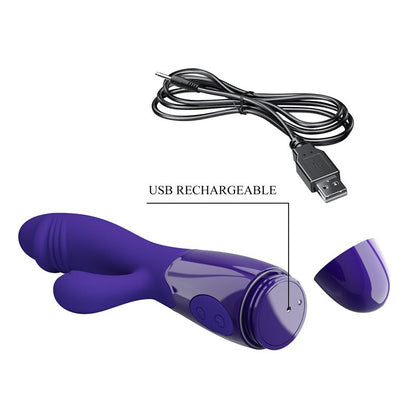PRETTYLOVE - SNAPPY-YOUTH VIBRADOR DE CONEJITO 2 MOTORES