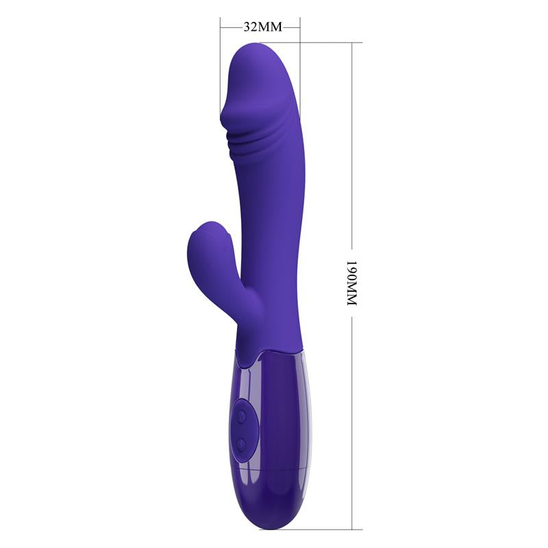 PRETTYLOVE - SNAPPY-YOUTH VIBRADOR DE CONEJITO 2 MOTORES