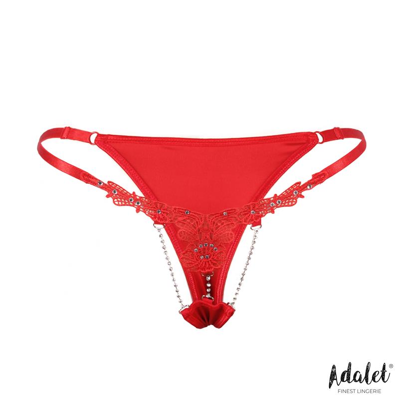 ADALET LINGERIE - SOPHIE TANGA DE ENCAJE CON BRILLANTES