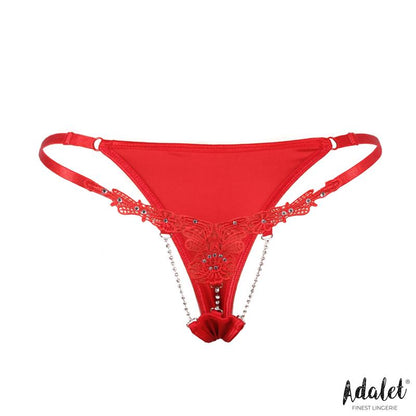 ADALET LINGERIE - SOPHIE TANGA DE ENCAJE CON BRILLANTES