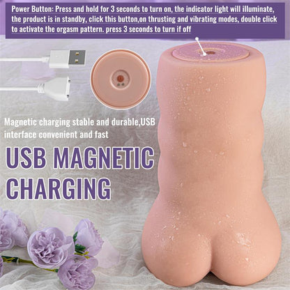 XISE - SORA VAGINA Y ANO CON THRUSTING, VIBRACION Y APP 1.54 KG