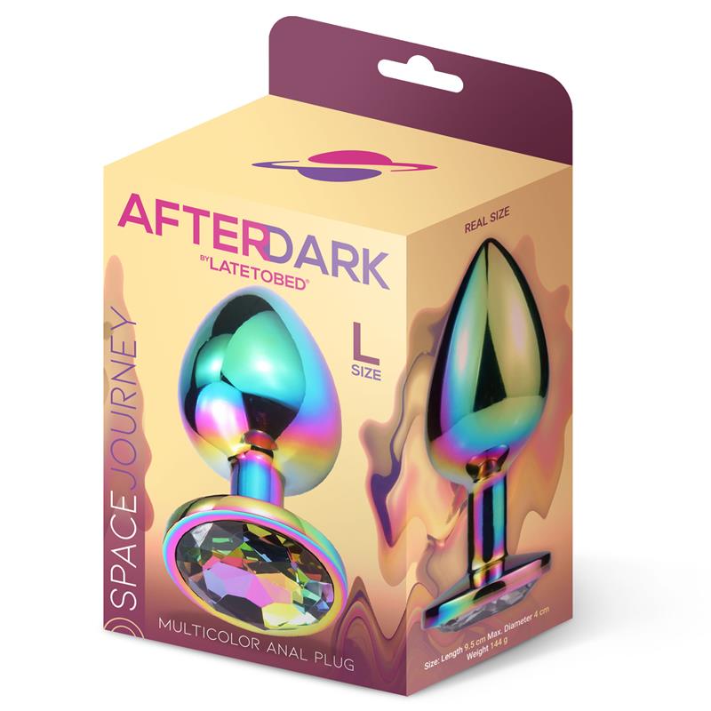AFTERDARK - SPACE JOURNEY PLUG ANAL MULTICOLOR JOYA TALLA L