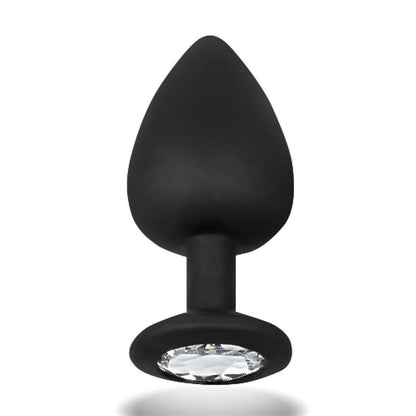 AFTERDARK - SPARKLY PLUG ANAL CON JOYA SILICONA TALLA L 9.5 CM X 4.5 CM