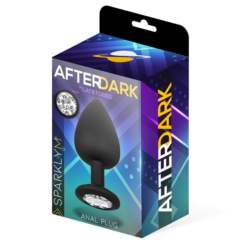 AFTERDARK - SPARKLY PLUG ANAL SILICONA TALLA M 8 CM X 3.5 CM