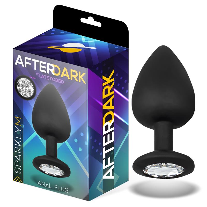 AFTERDARK - SPARKLY PLUG ANAL SILICONA TALLA M 8 CM X 3.5 CM