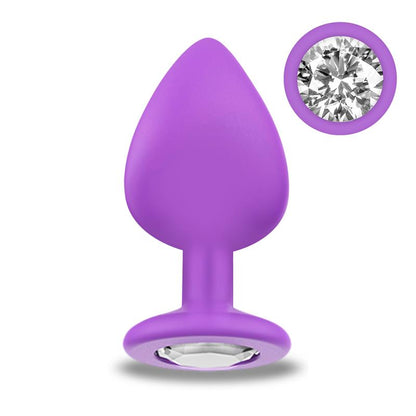 AFTERDARK - SPARKLY PLUG ANAL SILICONA TALLA M VIOLET