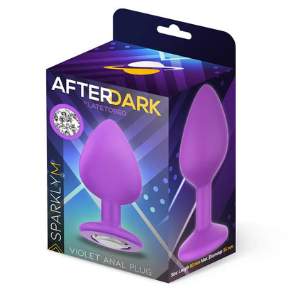 AFTERDARK - SPARKLY PLUG ANAL SILICONA TALLA M VIOLET