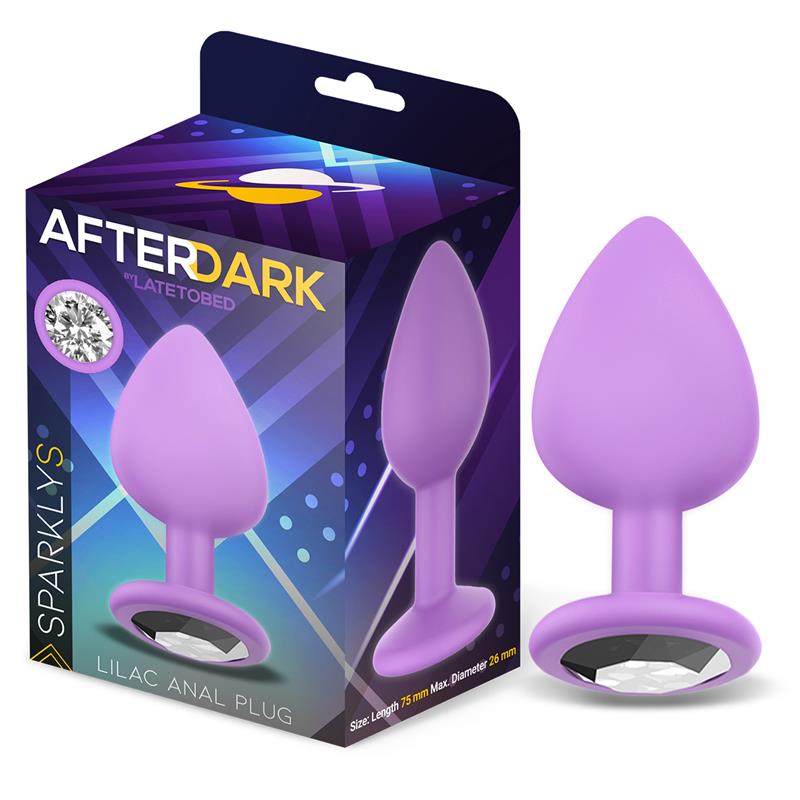 AFTERDARK - SPARKLY PLUG ANAL SILICONA TALLA S LILAC