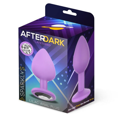 AFTERDARK - SPARKLY PLUG ANAL SILICONA TALLA S LILAC
