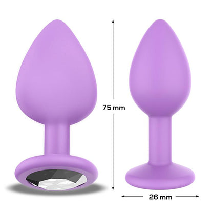 AFTERDARK - SPARKLY PLUG ANAL SILICONA TALLA S LILAC