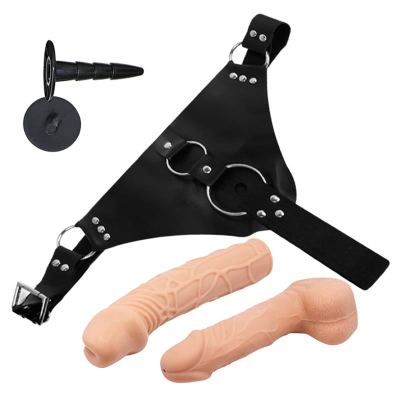 HARNESS COLLECTION LATETOBED - SPARO ARNÉS CON 2 DILDOS REALISTAS DESMONTABLES