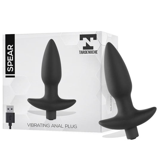 TARDENOCHE - SPEAR PLUG ANAL CON VIBRACION USB SILICONA