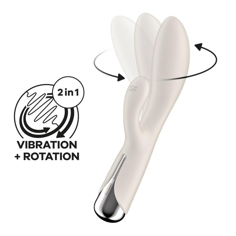 SATISFYER - SPINNING RABBIT 1 BLANCO