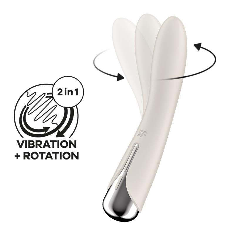 SATISFYER - SPINNING VIBE 1 VIBRADOR Y ROTADOR BEIGE