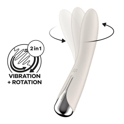 SATISFYER - SPINNING VIBE 1 VIBRADOR Y ROTADOR BEIGE