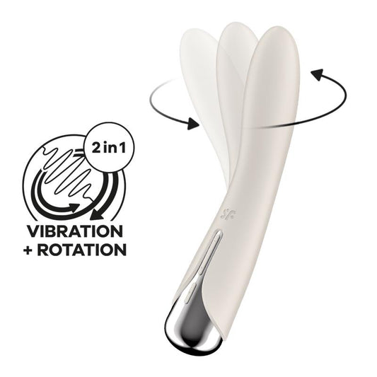 SATISFYER - SPINNING VIBE 1 VIBRADOR Y ROTADOR BEIGE